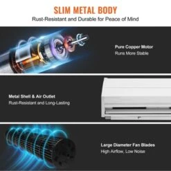 VEVOR 36" Commercial Indoor Air Curtain Super Power 2 Speeds 900CFM, Wall Mounted Air Curtains For Doors, Indoor Over Door Fan, White -Vevor GUEST 1adf6ab6 9849 437f 8f4c 7e5c7e924856