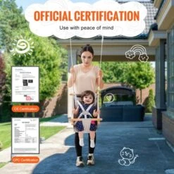 VEVOR Canvas Hammock Swing, 3 Modes Baby Swing Indoor And Outdoor With 5-Point Harness, And Tree Straps, 150lbs Weight Capacity, Integrated Cushion 13 VEVOR Canvas Hammock Swing, 3 Modes Baby Swing Indoor And Outdoor With 5-Point Harness, And Tree Straps, 150lbs Weight Capacity, Integrated Cushion -Vevor GUEST 1b03cbb0 0b6e 4823 a090 3183563c0fc2