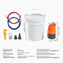 VEVOR Tankless Water Heater Flushing Kit, Includes Efficient Pump & 5 Gallon Pail & 2 Hoses & Descaling Powder, Orange 13 VEVOR Tankless Water Heater Flushing Kit, Includes Efficient Pump & 5 Gallon Pail & 2 Hoses & Descaling Powder, Orange -Vevor GUEST 1ba902f7 508e 49c8 bdc2 55507ba27362