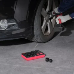 VEVOR Drive Impact Socket Set 3/8" - 15 Piece Ultra-Short Socket Set Metric 10-24mm - 6 Point Cr-Mo Alloy Steel For Auto Repair,BLACK