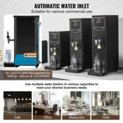 VEVOR Commercial Water Boiler, Electric Hot Water Dispenser With 316 Stainless Steel Heating Tube, 1500W Fast Heating 50L Per Hour Hot Water Boiler -Vevor GUEST 1c0620d5 c60a 42b4 a49b d91d211bbdb2
