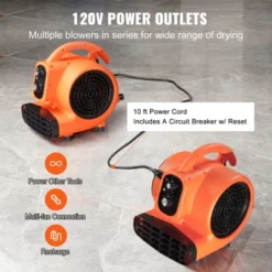 VEVOR Floor Blower, 1/4 HP, 1000 CFM Air Mover For Drying And Cooling, Portable Carpet Dryer Fan With 4 Blowing Angles And Time Function -Vevor GUEST 1da226a4 b643 43b7 ae55 22171da2cdc6
