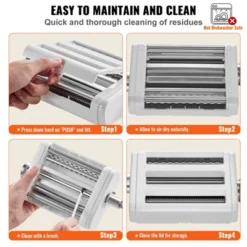 VEVOR Pasta Attachment For KitchenAid Stand Mixer, 3-IN-1 Stainless Steel Pasta Roller Cutter Set Including Pasta Sheet Roller 13 VEVOR Pasta Attachment For KitchenAid Stand Mixer, 3-IN-1 Stainless Steel Pasta Roller Cutter Set Including Pasta Sheet Roller -Vevor GUEST 1de181e5 e552 4240 bbeb 24eef4a9ab2a