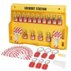 VEVOR Electrical Lockout Tagout Kit, 60 PCS Safety Lockout Tagout Station Includes Padlocks, Hasps, Tags, Nylon Ties, Expansion Kit -Vevor GUEST 1de24d61 f88d 4ee6 9779 c9cf82f6cfdc