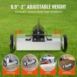VEVOR 45Lbs Rolling Magnetic Sweeper With Wheels, Push-Type Magnetic Pick Up Sweeper, 18-inch Large Magnet Pickup Lawn Sweeper -Vevor GUEST 1e01d0a2 3cbf 440f afec cd2f7722eb79