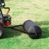 VEVOR Tow Behind Lawn Roller, 400lbs Sand/Water Filled Yard Roller, LLDPE Drum And Steel Frame Sod Roller With Easy-turn Plug, Black
