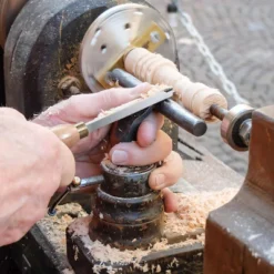 VEVOR Wood Lathe Chisel Set, 3 PCS Woodworking Turning Tools, Includes Square, Round, Diamond Carbide Blades