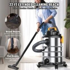 VEVOR Stainless Steel Wet Dry Shop Vacuum, 8 Gallon 6 Peak HP Wet/Dry Vac, Powerful Suction With Blower Function W/ Attachment 2-in-1 Crevice Nozzle 11 VEVOR Stainless Steel Wet Dry Shop Vacuum, 8 Gallon 6 Peak HP Wet/Dry Vac, Powerful Suction With Blower Function W/ Attachment 2-in-1 Crevice Nozzle -Vevor GUEST 1f47a649 6528 4d2c bd3c b3b0c392eb4d