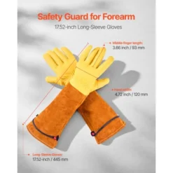VEVOR Gardening Gloves, Thorn Proof & Puncture Resistant Garden Gloves With Elastic Cuff, 17.5 In Long-Sleeve Glove, Size M, Yellow&Orange -Vevor GUEST 1fb2992d 5b99 4101 8f84 a05c526dd496