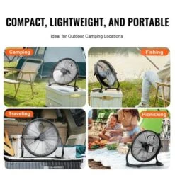 VEVOR Cordless Fan 16 In, Portable Quiet Personal Fan For Home Or Office, 360 Degree Manual Pivoting Head, Stepless Speed Regulation High Velocity -Vevor GUEST 2046ad90 2f8f 4028 891f ef5f33ad5c95