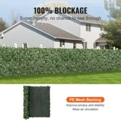 VEVOR Ivy Privacy Fence, 59 X 98 In Artificial Green Wall Screen, Greenery Ivy Fence With Mesh Cloth Backing And Strengthened Joint -Vevor GUEST 205abcb5 112f 446e 8686 8d89d583e3e9