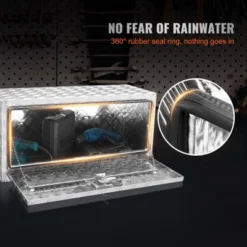 VEVOR Underbody Truck Box, 36"×14"×16" Pickup Storage Box, Heavy Duty Aluminum Diamond Plate Tool Box With Lock And Keys, Waterproof Trailer Storage -Vevor GUEST 20b972df 7786 4223 b427 90bdf128ad53