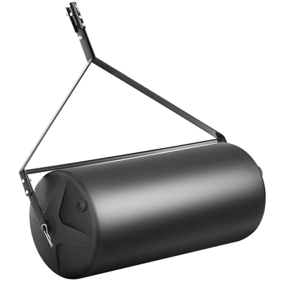 VEVOR Tow Behind Lawn Roller, 400lbs Sand/Water Filled Yard Roller, LLDPE Drum And Steel Frame Sod Roller With Easy-turn Plug, Black 8 VEVOR Tow Behind Lawn Roller, 400lbs Sand/Water Filled Yard Roller, LLDPE Drum And Steel Frame Sod Roller With Easy-turn Plug, Black - Image 8
