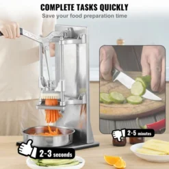 VEVOR Commercial French Fry Cutter With 4 Replacement Blades, 1/4″ And 3/8″ Blade Easy Dicer Chopper, 6-wedge Slicer And 6-wedge Apple Corer -Vevor GUEST 223e947e 49c8 4feb beea 52ba925e5e08