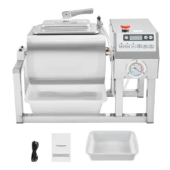 VEVOR Commercial Meat Tumbler Marinator, 20L Vacuum Tumbler Marinating Machine With Bidirectional Rotation And 3-Speed, Silver -Vevor GUEST 235db979 23c6 4146 b57a 0ad7a794ba46