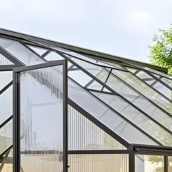 VEVOR 15 Pack Polycarbonate Greenhouse Panels, 2' X 4' X 0.24'' Roof Panels Sheets, Waterproof UV Protected Corrugated Plastic Roofing