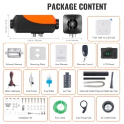 VEVOR Diesel Air Heater, 12V 8KW Diesel Heater With Automatic Altitude Adjustment,LCD, Orange -Vevor GUEST 23a38ebc 72a9 4718 b5ed d9ec0ad072a8