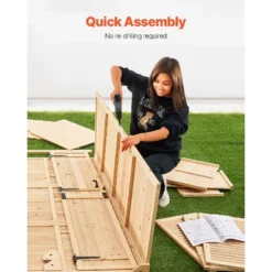 VEVOR Outdoor Storage Shed, Oversize Wooden Outside Storage Cabinet With Waterproof Roof And Metal Frame With Shelves & Floor, 58"x78" -Vevor GUEST 2474b0cd 09cf 45ff a10d 309c75c2e4e3