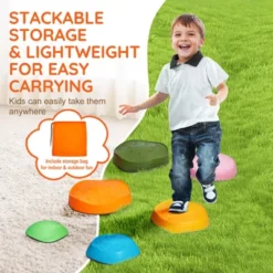 VEVOR Balance Stepping Stones For Kids, 6 PCS, Up To 220 Lbs, Non-Slip Toddlers Sensory Stepping Stones, Toys For Children Aged 3 4 5 6 7 8+ -Vevor GUEST 25764068 f240 405a bed9 f8816da5d7f0