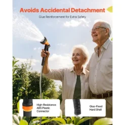 VEVOR Metal Garden Hose 100 Ft, Rust Proof Stainless Steel Water Hose, Heavy Duty Backyard Hose With 10 Function Nozzle, Silver 13 VEVOR Metal Garden Hose 100 Ft, Rust Proof Stainless Steel Water Hose, Heavy Duty Backyard Hose With 10 Function Nozzle, Silver -Vevor GUEST 2582711c 796f 4b54 8459 cc08d620b00a