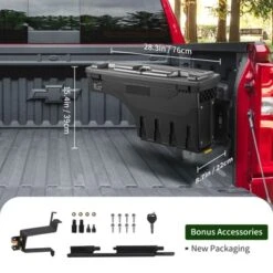 VEVOR Truck Bed Storage Box, Lockable Lid, Waterproof ABS Wheel Well Tool Box 6.6 Gal/20 L, Black 13 VEVOR Truck Bed Storage Box, Lockable Lid, Waterproof ABS Wheel Well Tool Box 6.6 Gal/20 L, Black -Vevor GUEST 259a05b2 7cdc 40a4 a7d9 e0fdb9515bdc