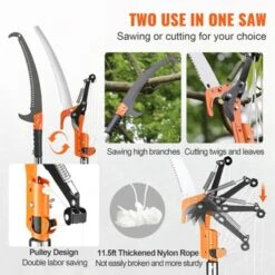 VEVOR Manual Pole Saw, 7.3-27 Ft Extendable Tree Pruner, Branch Trimmer With Lightweight 8 Fiberglass Handles -Vevor GUEST 259d5c33 3c80 4f92 bd19 97a4cba7c3e9