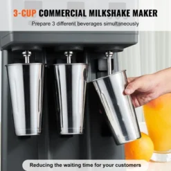VEVOR Milkshake Maker, 375W X 3 Electric Milkshake Machine, Commercial Triple Heads Drink Mixer Blender, Intelligent Microswitch, Gray 10 VEVOR Milkshake Maker, 375W X 3 Electric Milkshake Machine, Commercial Triple Heads Drink Mixer Blender, Intelligent Microswitch, Gray -Vevor GUEST 25bde8fd bfa2 4bdb 880c c36df3479f85