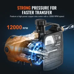 VEVOR Cast Iron Water Transfer Pump, 115V AC 1600 GPH 1/2HP, Portable Electric Utility Pump With Carbon Brush, Black+Orange -Vevor GUEST 25f2d040 5f59 4f58 b02c c9e8a5470099