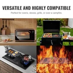 VEVOR Reversible Grill/Griddle, 9.7"x16.7" Pre-Seasoned Cast Iron Griddle, Rectangular Double Burner Griddle Pan With Handles, Flat Top Plate, Black -Vevor GUEST 25ffcd8e 4ff6 4cbe 9723 e960fad7175d