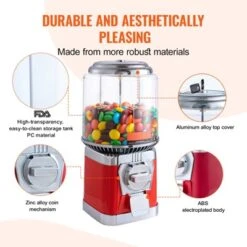 VEVOR Gumball Machine For Kids, 16"H Home Candy Vending Machine, PC Round Gumball Dispenser, Bubble Gum Machine For Game Stores 10 VEVOR Gumball Machine For Kids, 16"H Home Candy Vending Machine, PC Round Gumball Dispenser, Bubble Gum Machine For Game Stores -Vevor GUEST 284056e3 eaf6 41c2 a8dd e33ae86dd453