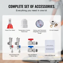 VEVOR 12-Branch Radiant Heat Manifold, 1/2" PEX Tubing Manifold, Stainless Steel PEX Manifold For Hydronic Radiant Floor Heating, Silver -Vevor GUEST 2b882cb3 46d0 46b1 b477 9352520f379d