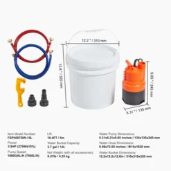 VEVOR Tankless Water Heater Flushing Kit, Includes Efficient Pump & 3.7 Gallon Pail & 2 Hoses, Wrench And Adapter For Quick Install, Orange 13 VEVOR Tankless Water Heater Flushing Kit, Includes Efficient Pump & 3.7 Gallon Pail & 2 Hoses, Wrench And Adapter For Quick Install, Orange -Vevor GUEST 2d0e5965 70c9 46df a769 d02fd859b8be