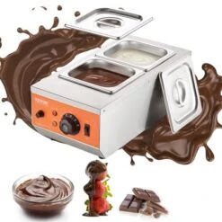 VEVOR Chocolate Tempering Machine,9 Lbs 2 Tanks Chocolate Melting Pot With TEMP Control 86~185℉,800W Stainless Steel Electric Commercial Food Warmer -Vevor GUEST 2d2eb355 1756 4352 999a c9b8b2be57fc