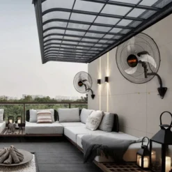 VEVOR Wall Mount Fan, 2 PCS 20 Inch Oscillating, 3-speed High Velocity Max. 4000 CFM Industrial Wall Fan For Indoor, Commercial, Residential