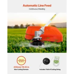 VEVOR String Trimmer, 25.2CC 2-Stroke, Gas Powered Weed Wacker, 16.9" Cordless Grass Trimmer, Multi-Functional Lawn Edger With Shoulder Strap -Vevor GUEST 2ea59e0d 3ab9 4c31 8036 2ed074c62948