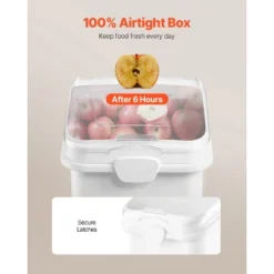 VEVOR Rice Storage Container, 27Gallon/100L Capacity Large Dog Food Dispenser Bin, Kitchen Ingredient Grain Cereal Flour Bin, 1 Pack, White -Vevor GUEST 2f01dc00 1a6c 4e4b a869 e525b9af3468