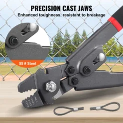 VEVOR Wire Rope Crimping Tool And Cutter Up To 2.2mm Wire Cable Crimps, 1/64" - 3/32" Crimping Loop Sleeve Kit And 160pcs Aluminum Buckles -Vevor GUEST 2fae5bab fa2d 4ff9 af9f 5006b361a8b5