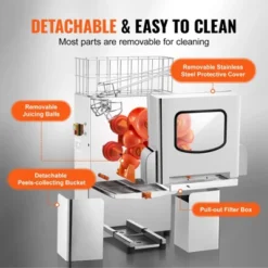 VEVOR Commercial Orange Juicer Machine, 120W Automatic Juice Extractor, Stainless Steel Orange Squeezer 20 Oranges/Minute, With Pull-Out Filter Box -Vevor GUEST 2fcdb370 c8c8 4888 a3f7 5188a61383d7