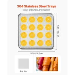 VEVOR Food Dehydrator Machine, 12 Stainless Steel Trays, 850W Electric Food Dryer With Adjustable Temperature & 24-Hour Timer, Freeze Dryer, Silver -Vevor GUEST 2ff86a0c 8a34 42e7 82f9 2f7aef6f1a3a
