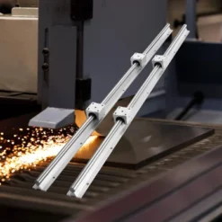 VEVOR Linear Guide Rail Set, SBR12 1000mm, 2 PCS 39.4 In/1000 Mm SBR12 Guide Rails And 4 PCS SBR12UU Slide Blocks, Linear Rails And Bearings Kit