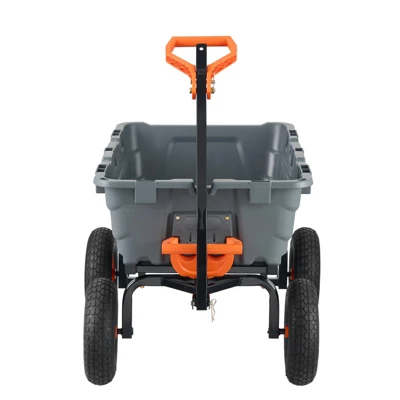 VEVOR Garden Cart, Durable Poly Dump Cart With Simple Assembly Steel Frame, Versatile Dump Wagon With Dual-Function Handle 8 VEVOR Garden Cart, Durable Poly Dump Cart With Simple Assembly Steel Frame, Versatile Dump Wagon With Dual-Function Handle - Image 8