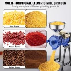 VEVOR Electric Grain Mill Grinder, 3000W Spice Grinders, Commercial Corn Mill With Funnel, Thickness Adjustable Powder Machine -Vevor GUEST 31438dd9 c0ec 45ea 81c0 df1bb299c471