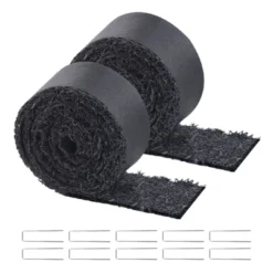 VEVOR Rubber Mulch For Landscaping,2 Rolls Recycled Rubber Mulch Mat 120 X 4.5 In,Permanent Rubber Pathway,Natural-Looking Black Mulch Garden Edging -Vevor GUEST 31c8fa27 a55c 41d7 bc18 5baa813c0b5a