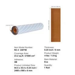 VEVOR Boat Flooring, EVA Foam Boat Decking 94.5" X 35.4", Non-Slip Self-Adhesive Flooring, 23.2 Sq.ft Marine Carpet For Boats, Yacht, Pontoon BLUE 14 VEVOR Boat Flooring, EVA Foam Boat Decking 94.5" X 35.4", Non-Slip Self-Adhesive Flooring, 23.2 Sq.ft Marine Carpet For Boats, Yacht, Pontoon BLUE -Vevor GUEST 320110d4 0b8e 4fb9 b859 a4877d875820