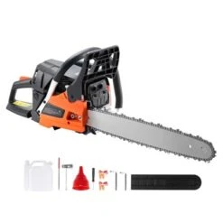 VEVOR Gas Chainsaw, 52CC 18" 2.55HP, Gasoline Powered Chain Saw, Handheld Cordless Petrol Chainsaws For Tree Wood Branch Cutting, Orange -Vevor GUEST 32486764 935f 4dbb 88eb 11cfc042629e