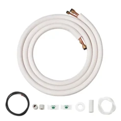 VEVOR 16FT Mini Split Line Set, 3/8" & 5/8" O.D Copper Pipes Tubing And Triple-Layer Insulation, For Air Conditioning, Black -Vevor GUEST 329fed3b e152 489b 8fff 7d891e90f78f