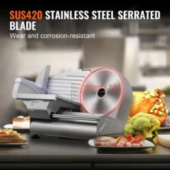 VEVOR Meat Slicer, 7.5 Inch Electric Deli Food Slicer, 180W Meat Cutter With A Premium SUS420 Blade, 0-0.6 Inch Adjustable Thickness, Slicer Machine -Vevor GUEST 32edda0f 3466 41b0 a17e 3e2a84c967b2