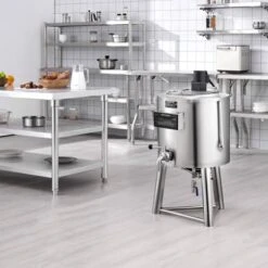 Vevor 31 VEVOR Milk Pasteurizer 30L, Commercial Milk Pasteurization Machine, Food Grade 304 Stainless Steel, Professional Pasteurization, Silver