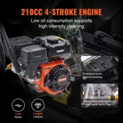 VEVOR Gas Pressure Washer, 3400 PSI 2.6 GPM, Gas Powered Pressure Washer With Aluminum Pump, Spray Gun And Extension Wand, Black -Vevor GUEST 33a4df0d 8922 4814 a7eb 72d1e3a35280