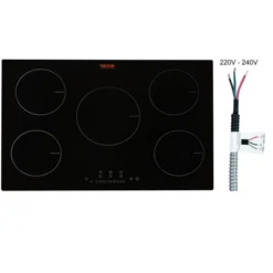 VEVOR Electric Cooktop, 5 Burners, 30'' Induction Stove Top, Built-in Magnetic Cooktop 9200W, 9 Heating Level Multifunctional Burner 15 VEVOR Electric Cooktop, 5 Burners, 30'' Induction Stove Top, Built-in Magnetic Cooktop 9200W, 9 Heating Level Multifunctional Burner -Vevor GUEST 34e88dd2 f652 42a6 b9e8 dcadb33c2211